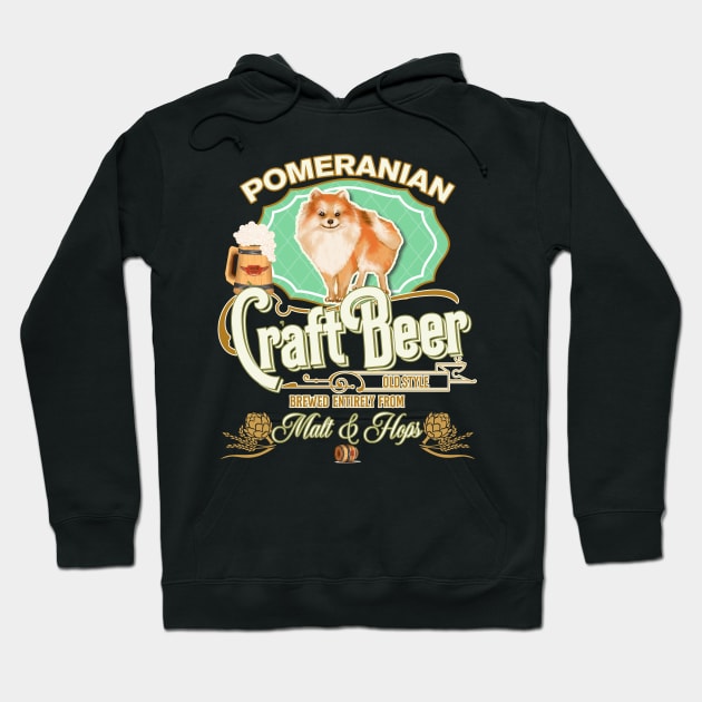 Pomeranian Gifts - Beer Dog lover Hoodie by StudioElla